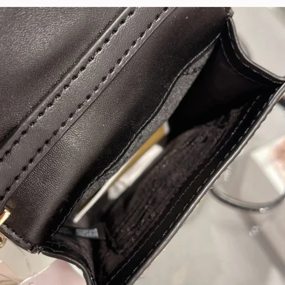 Michael Kors Carmen Leopard Print Logo Small Phone Case Xbody Bag - Picture 11 of 12